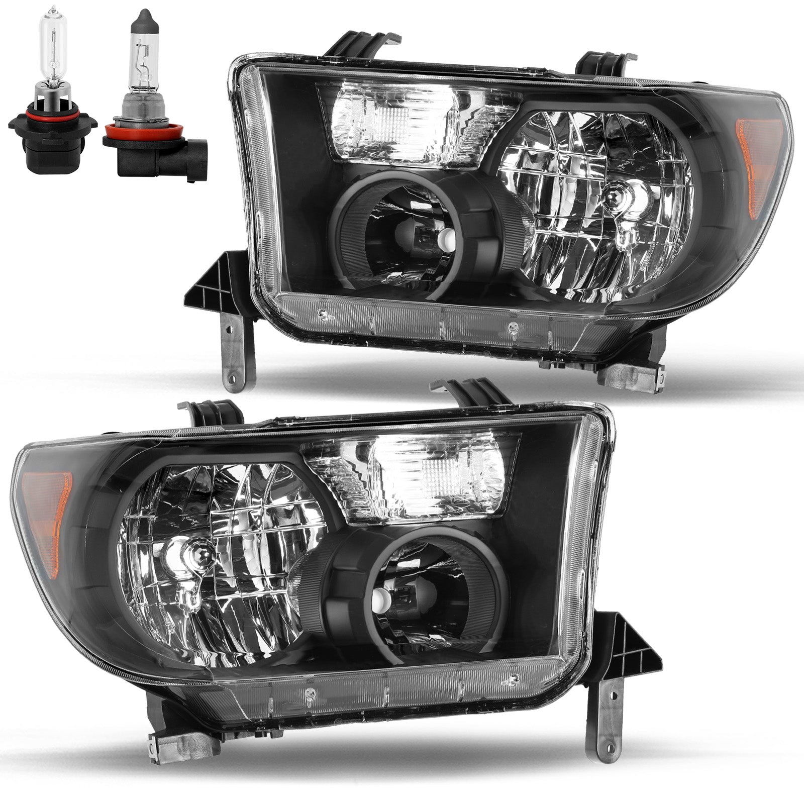 VehicleAid Headlights For 2008-2017 Toyota Sequoia