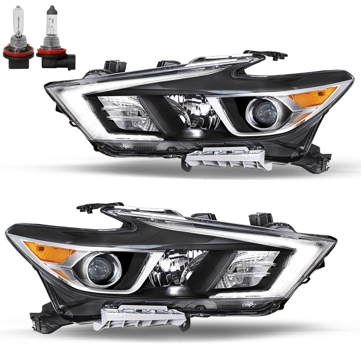 VehicleAid Headlights For 2016-2018 Nissan Maxima