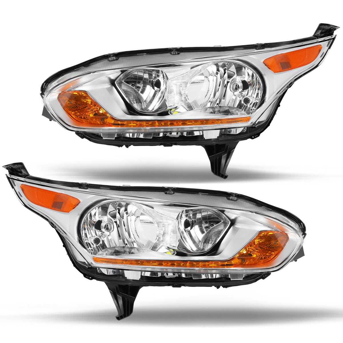 VehicleAid Headlights For 2014-2018 Ford Transit Connect