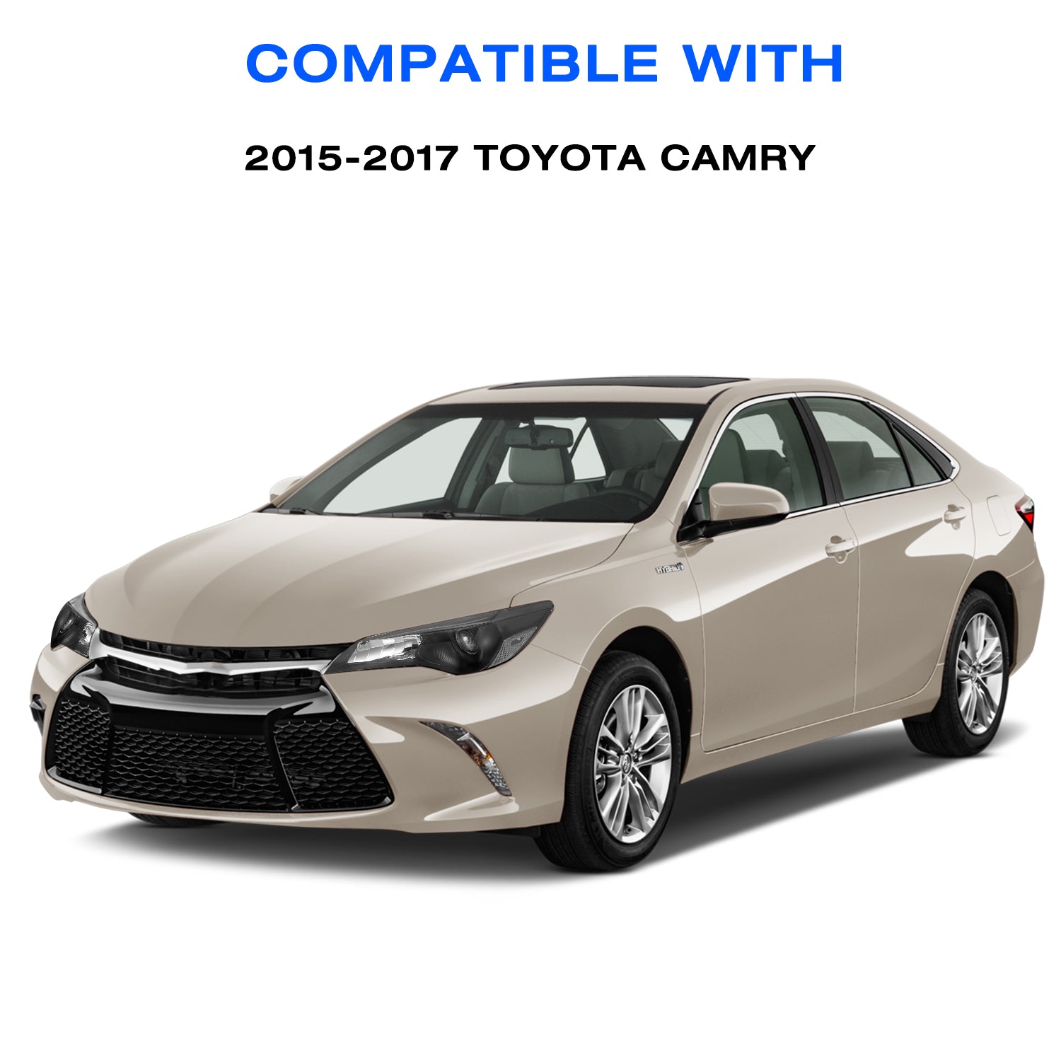 VehicleAid Headlights For 2015-2017 Toyota Camry