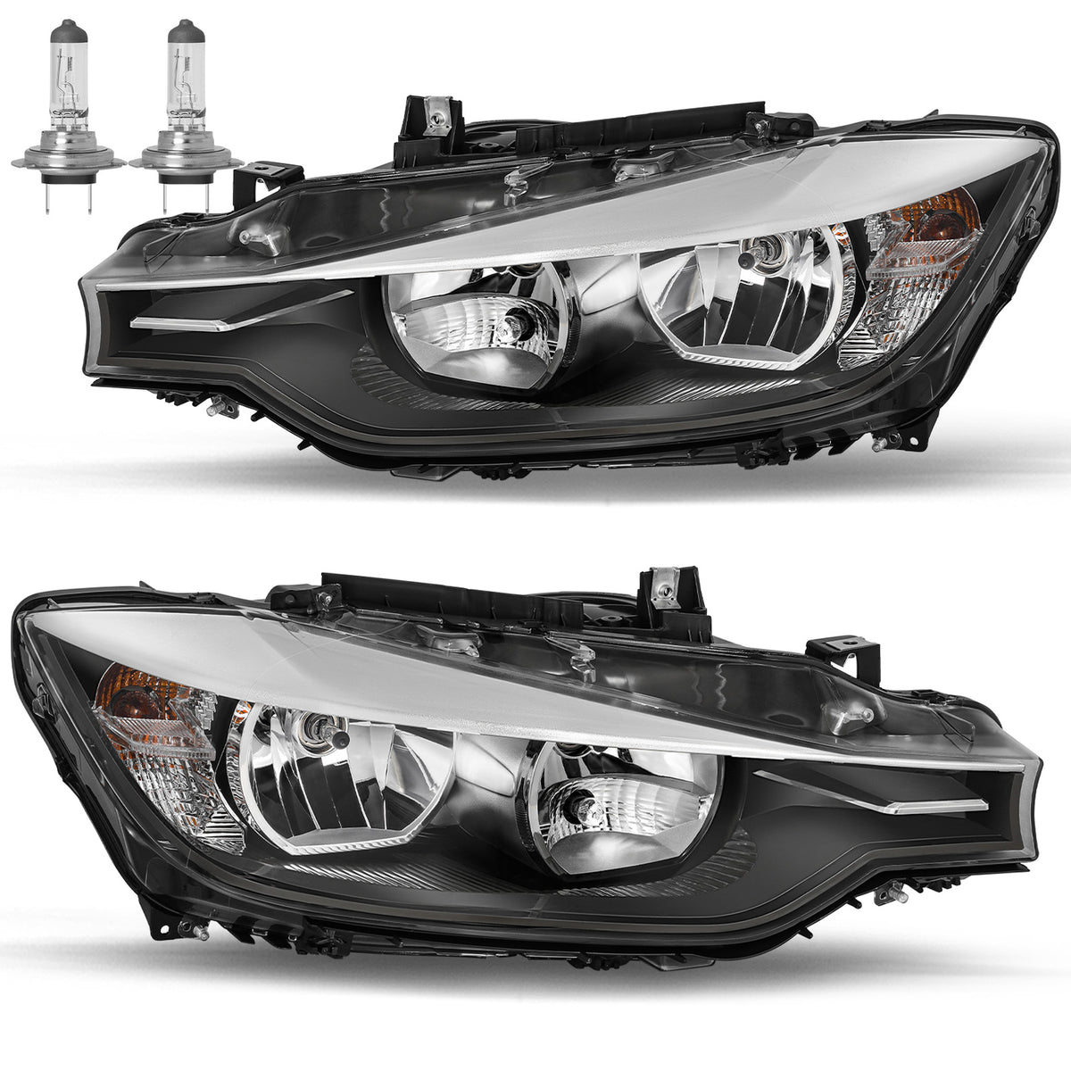 VehicleAid Headlights For 2012-2015 BMW F30 320i 328i 335i