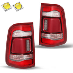 VehicleAid Taillights For 2019-2024 Dodge Ram 1500 Red