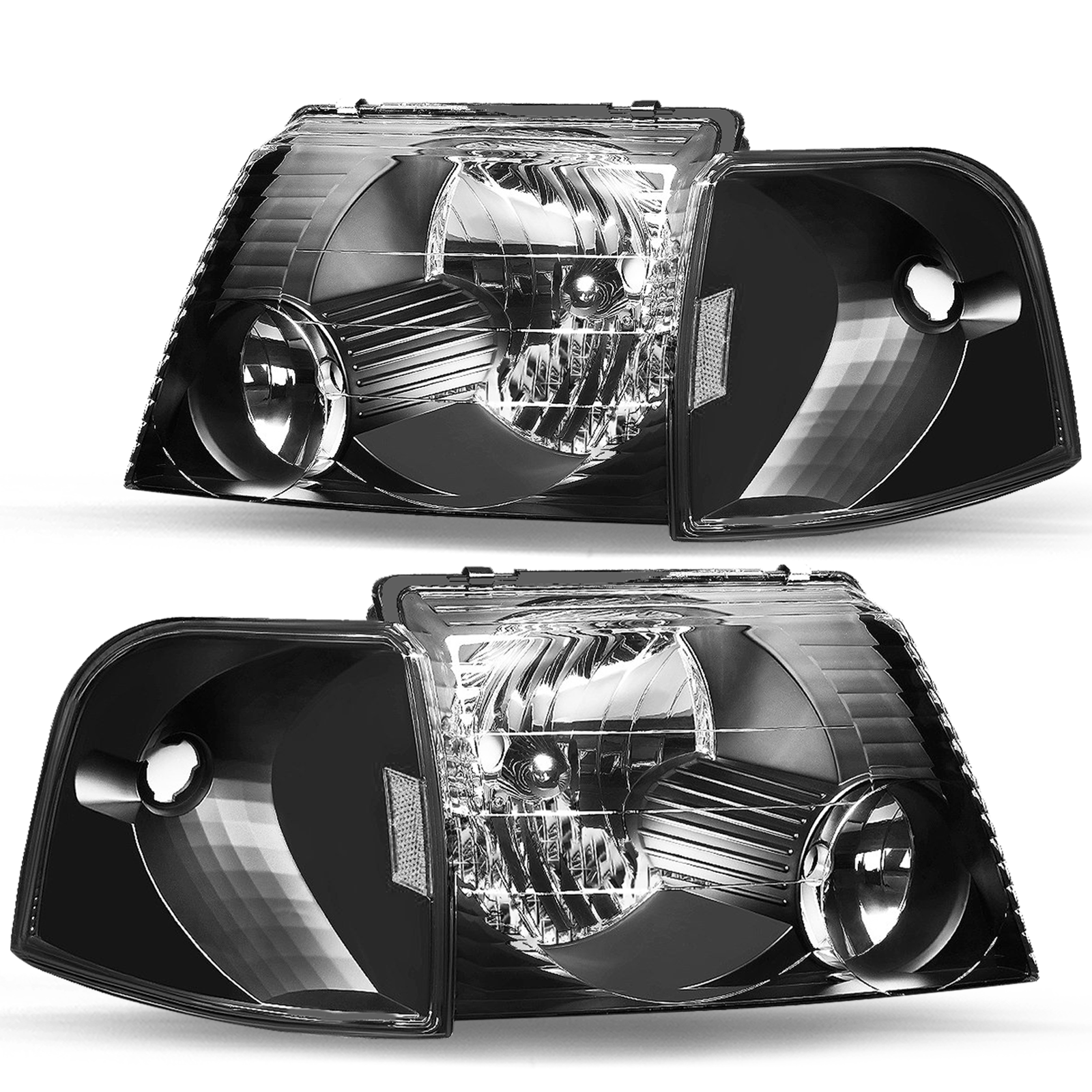 VehicleAid Headlights For 2002-2005 Ford Explorer