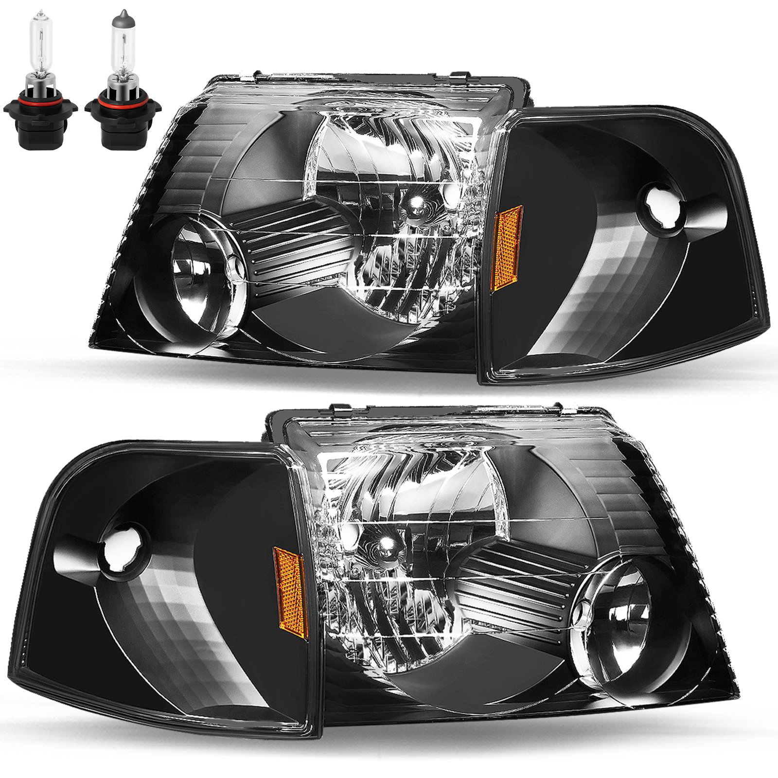 VehicleAid Headlights For 2002-2005 Ford Explorer