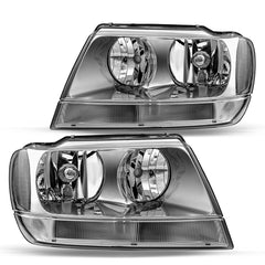 VehicleAid Headlights For 1999-2004 Jeep Grand Cherokee