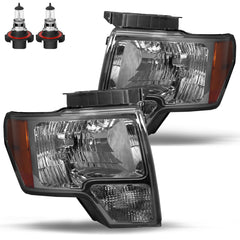 VehicleAid Headlights For 2009-2014 Ford F150 Pickup