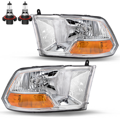 VehicleAid Headlights For 2009-2012 Dodge Ram 1500 2500 3500