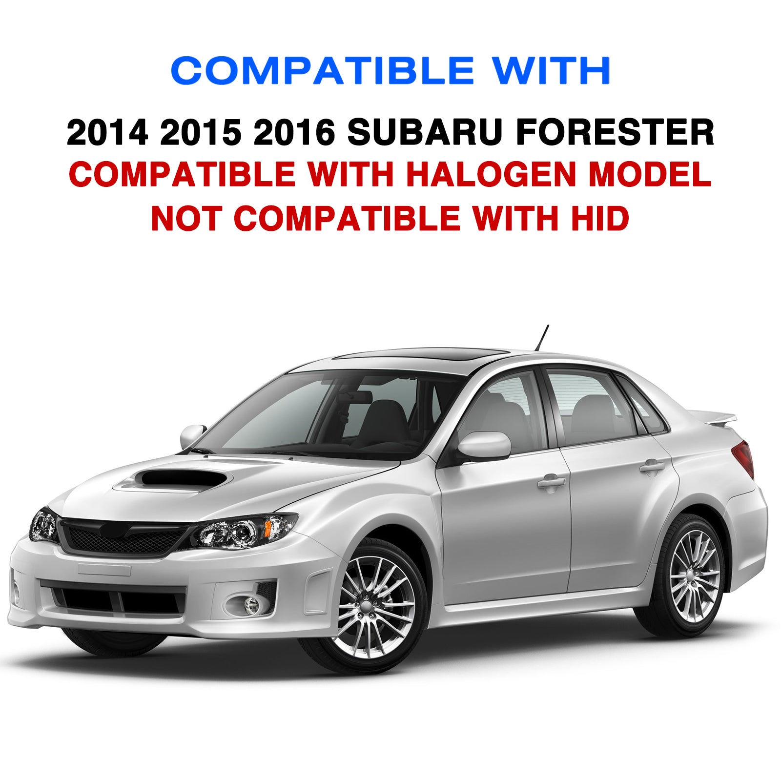 VehicleAid Headlights For 2008-2011 Subaru Impreza