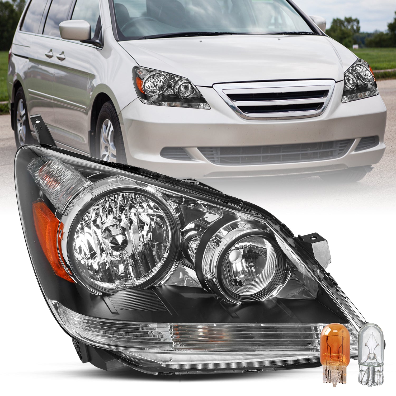 VehicleAid Headlights For 2005-2007 Honda Odyssey