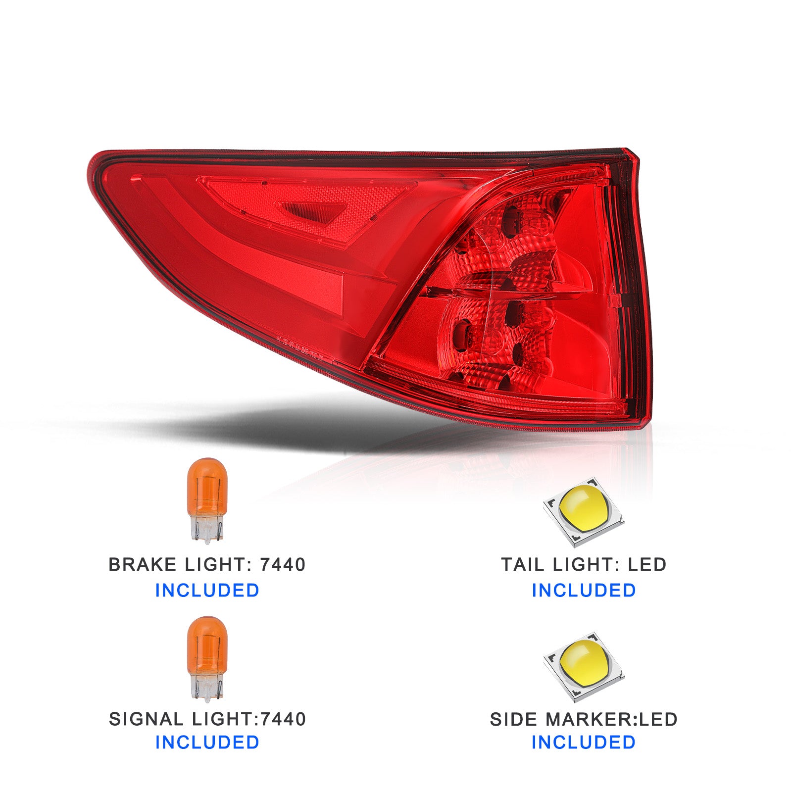 VehicleAid Taillights For 2018-2024 Honda Odyssey