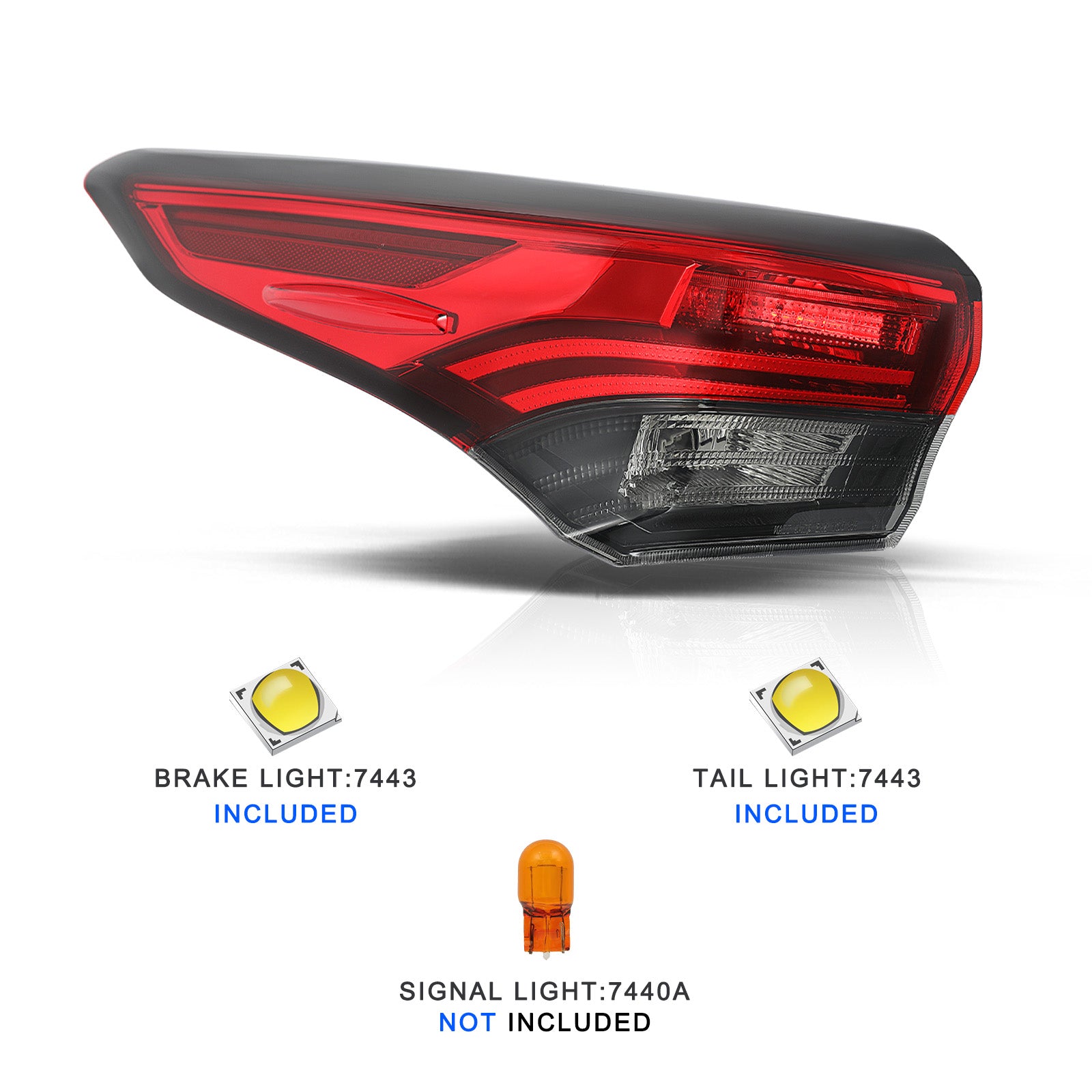 VehicleAid Taillights For 2020-2022 Toyota Highlander