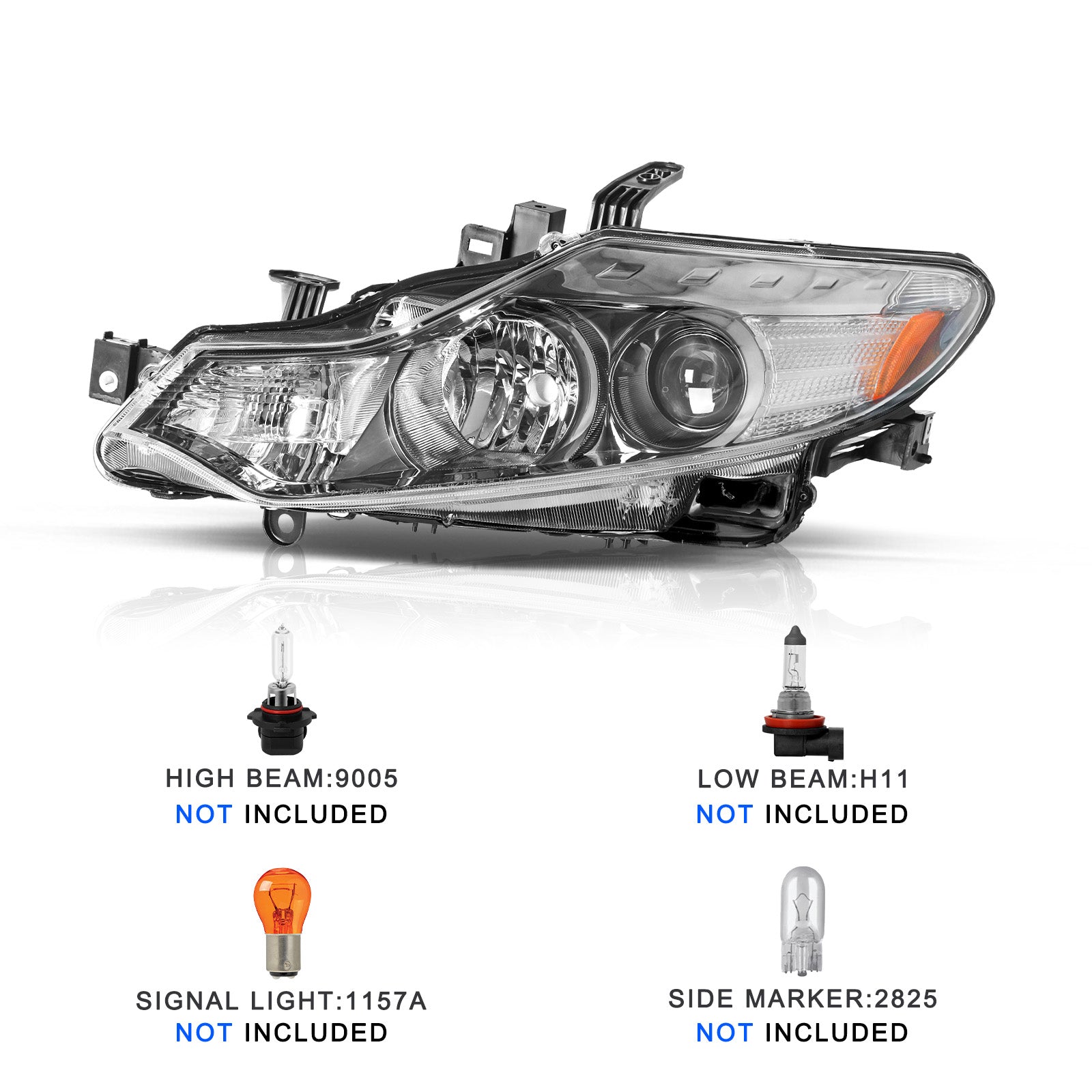 VehicleAid Headlights For 2009-2014 Nissan Murano