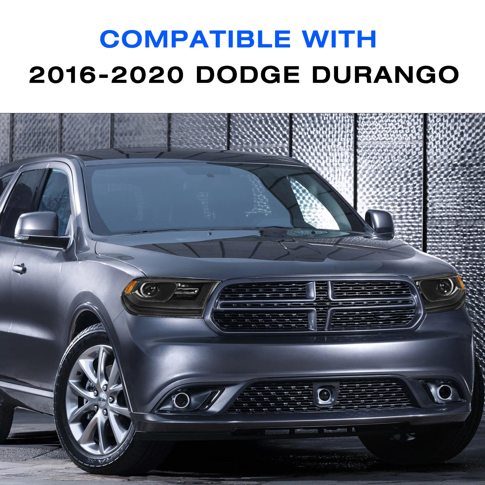 VehicleAid Headlights For 2016-2020 Dodge Durango