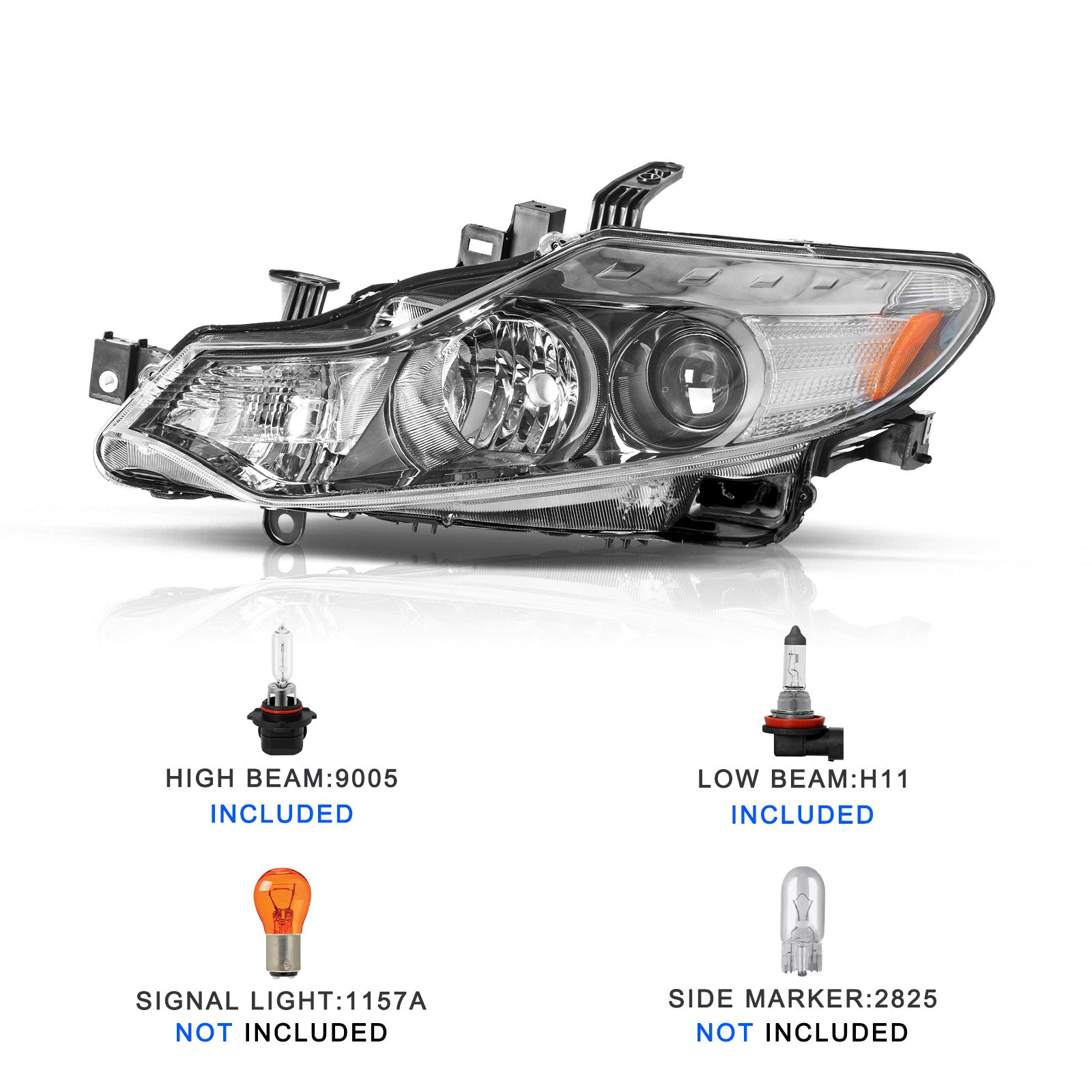 VehicleAid Headlights For 2009-2014 Nissan Murano