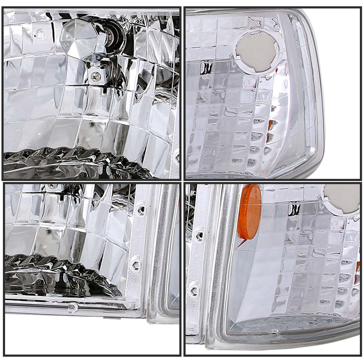 VehicleAid Headlights For 1993-1997 Ford Ranger