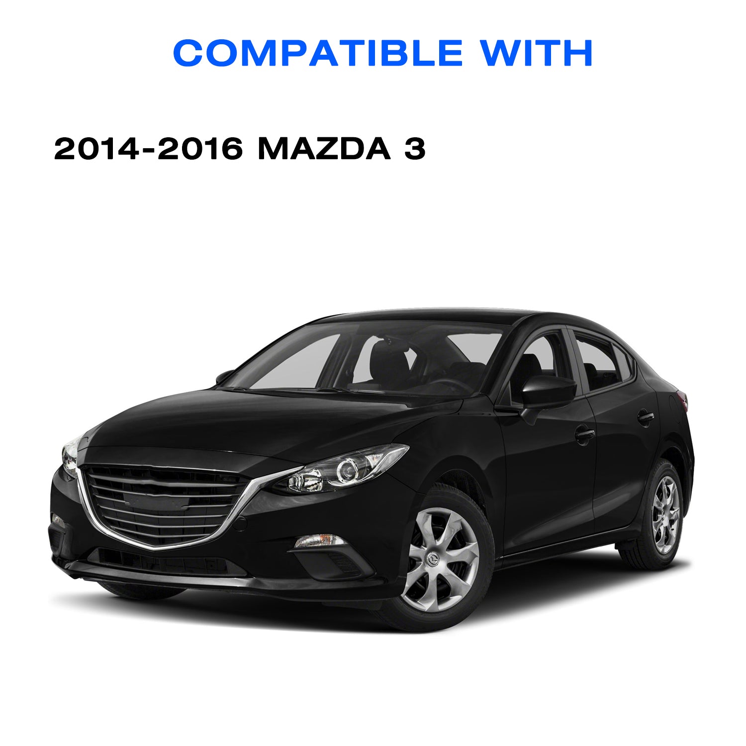 VehicleAid Headlights For 2014-2016 Mazda 3