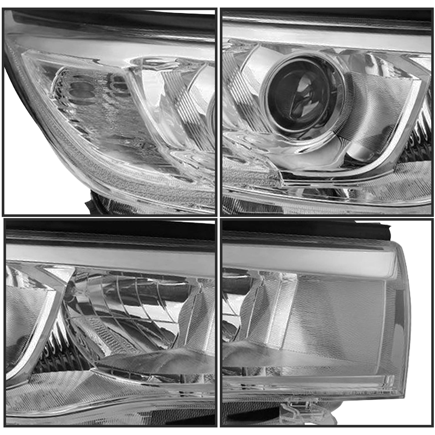 VehicleAid Headlights For 2014-2016 Toyota Highlander