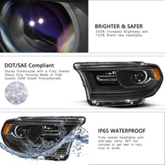 VehicleAid Headlights For 2016-2020 Dodge Durango