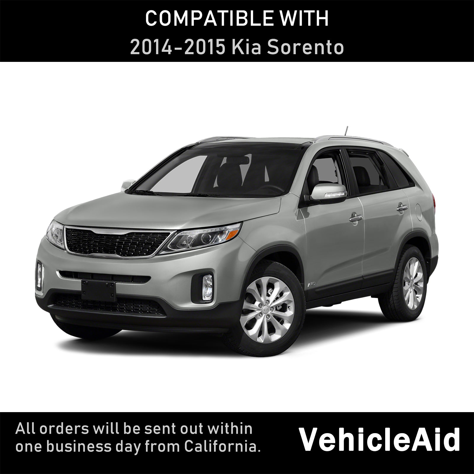 VehicleAid Headlights For 2014-2015 Kia Sorento