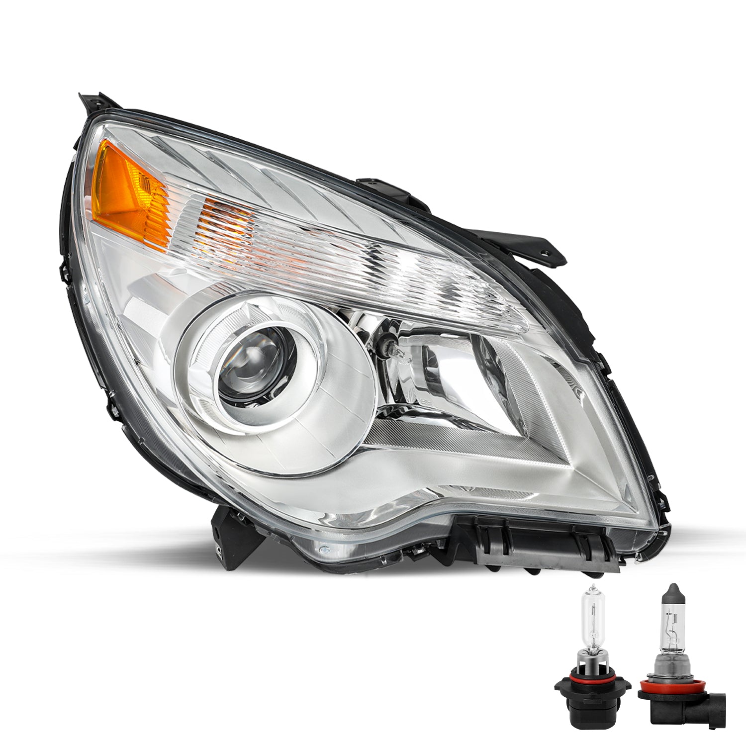 VehicleAid Headlights For 2010-2015 Chevy Equinox Halogen Type