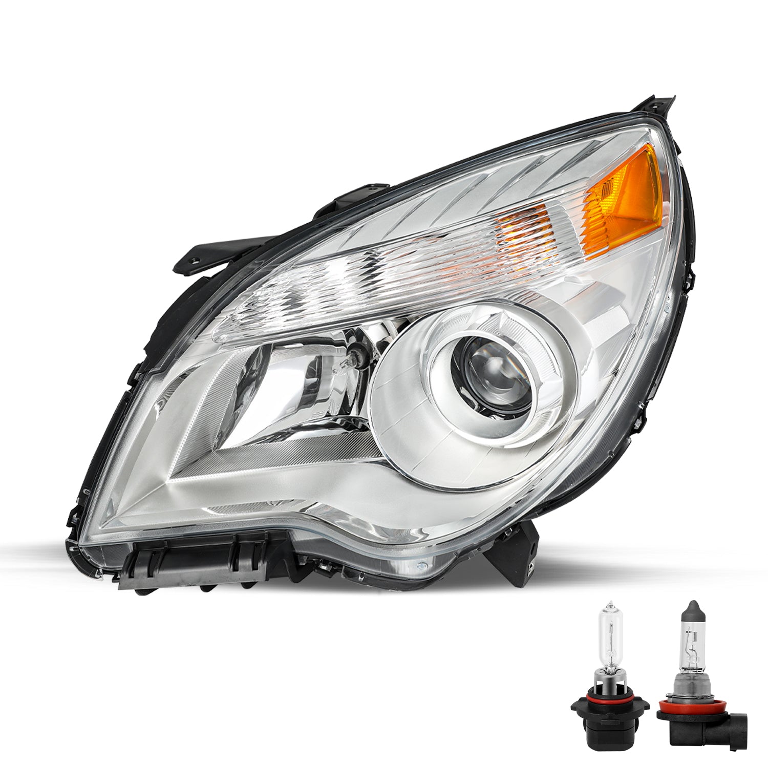 VehicleAid Headlights For 2010-2015 Chevy Equinox Halogen Type