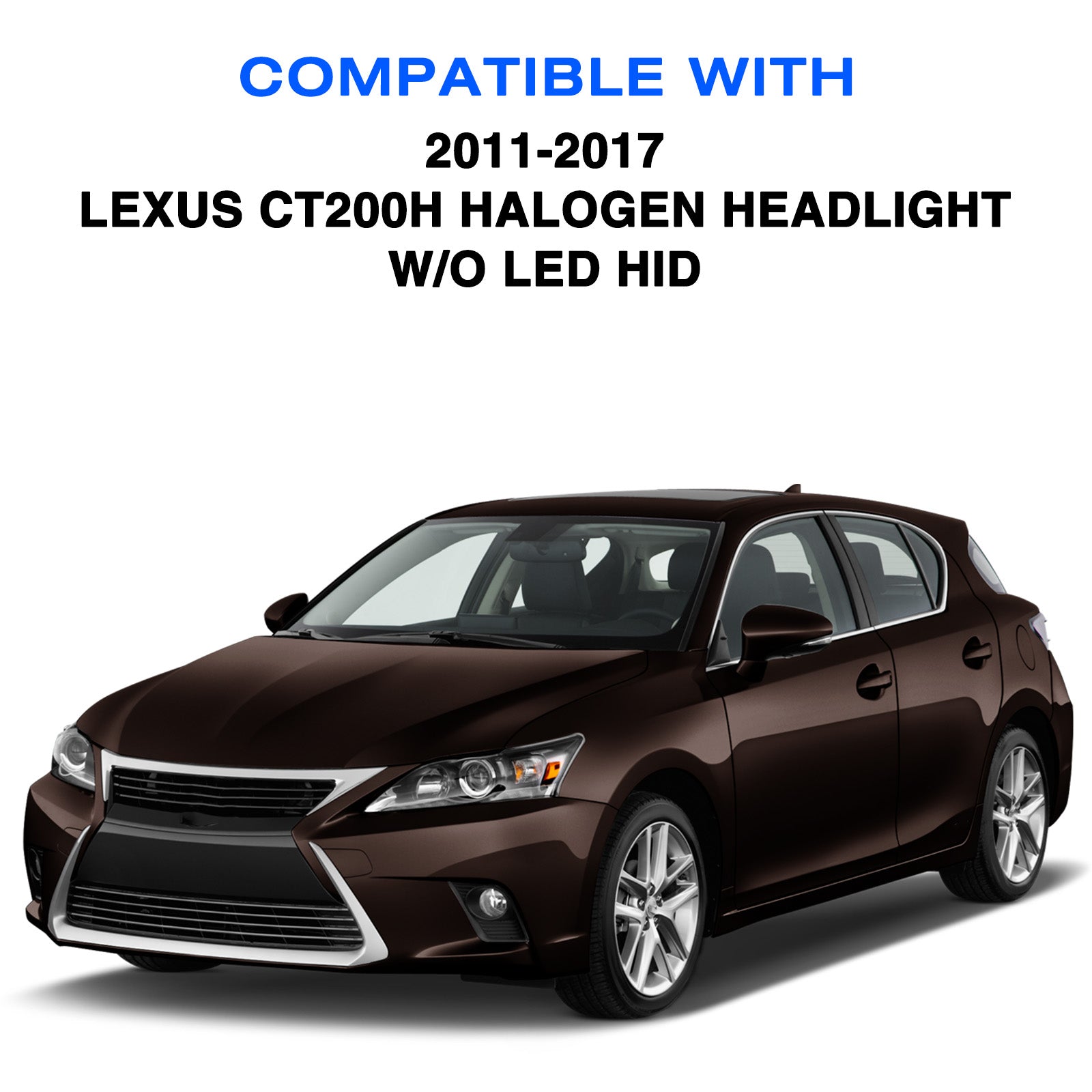 VehicleAid Headlights For 2011-2017 Lexus CT200h