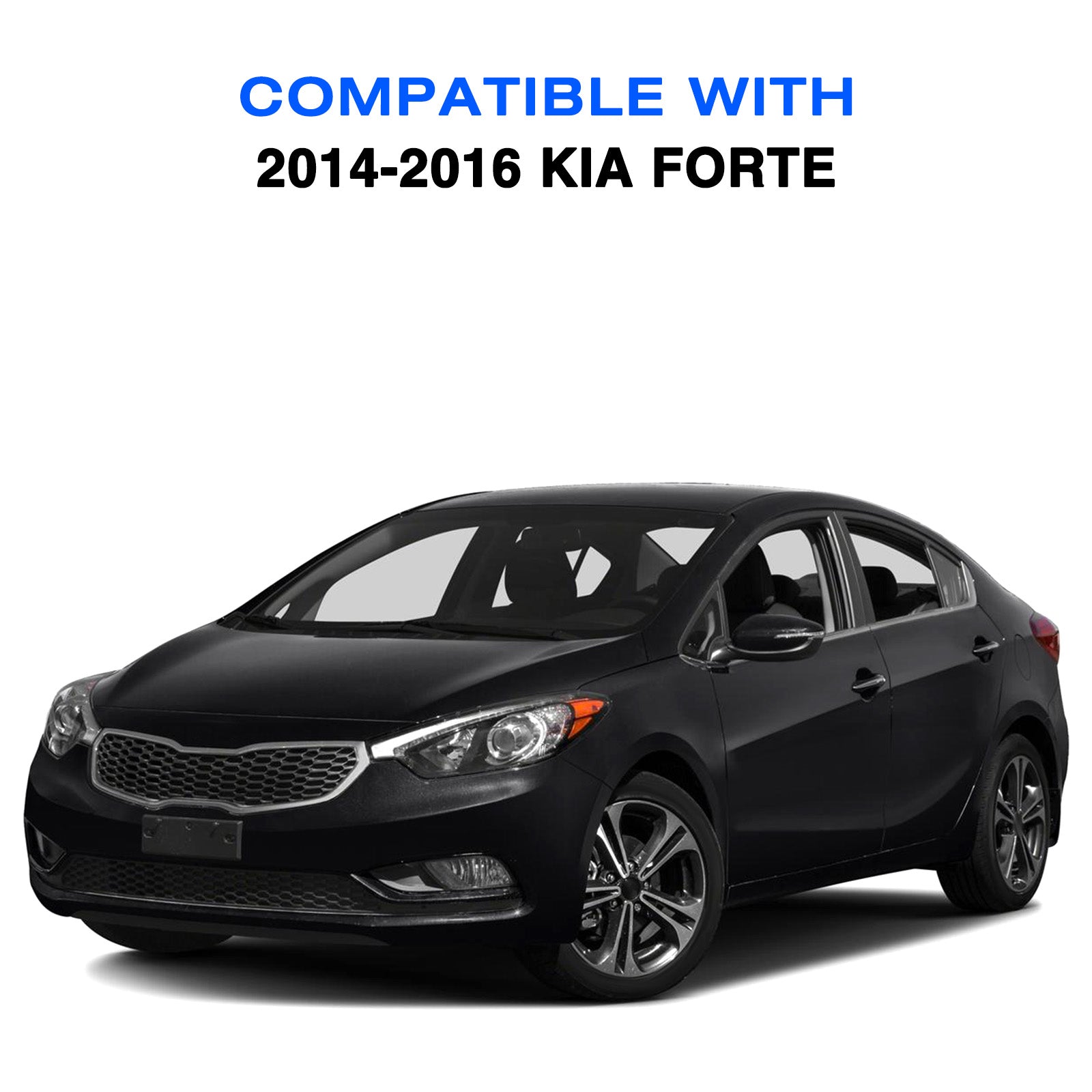 VehicleAid Headlights For 2014-2016 Kia Forte