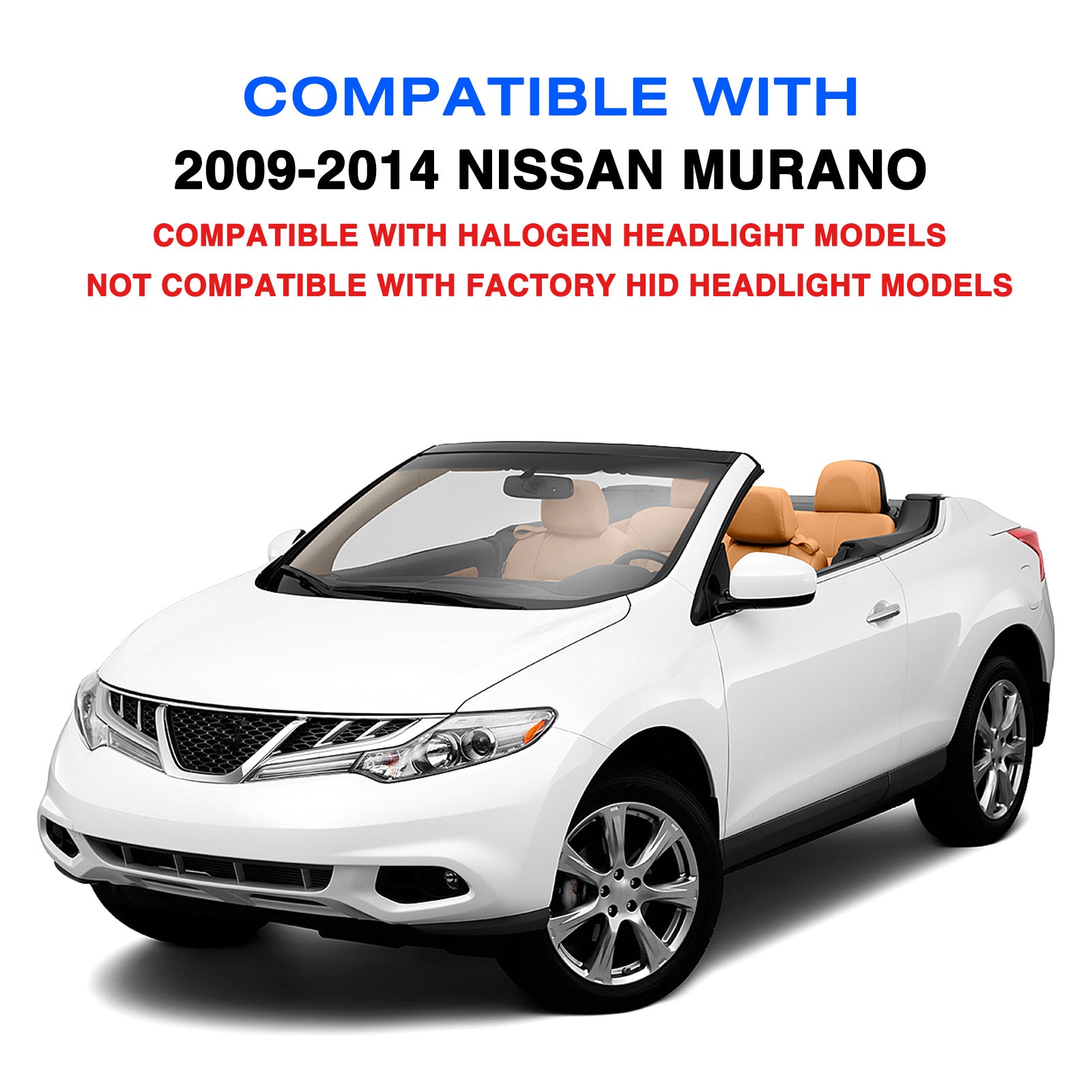 VehicleAid Headlights For 2009-2014 Nissan Murano