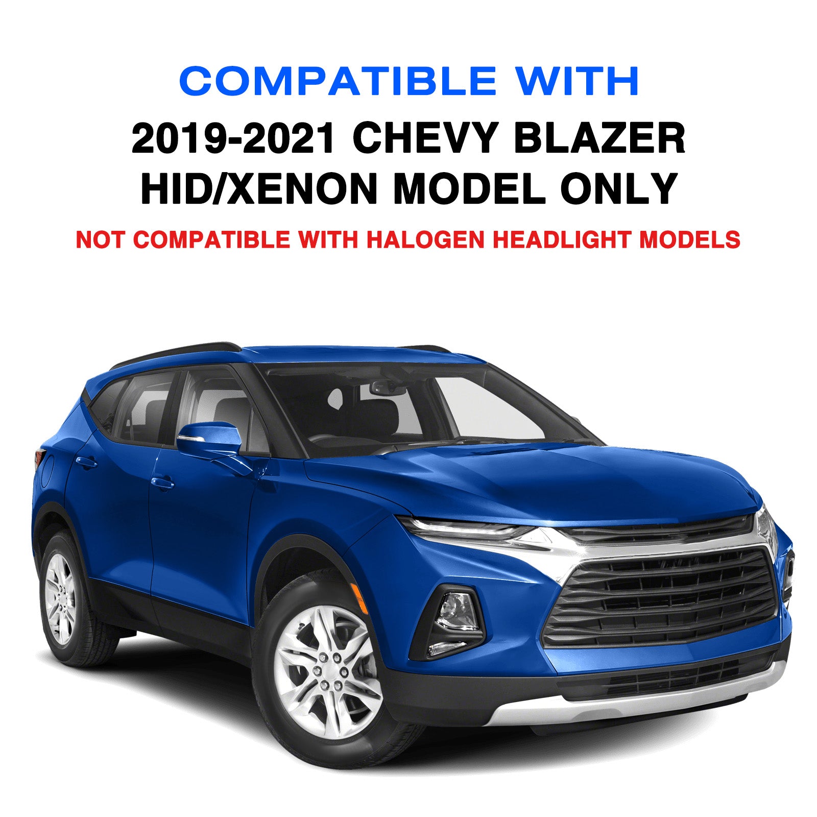 VehicleAid Headlights For 2019-2021 Chevy Blazer HID/Xenon Model