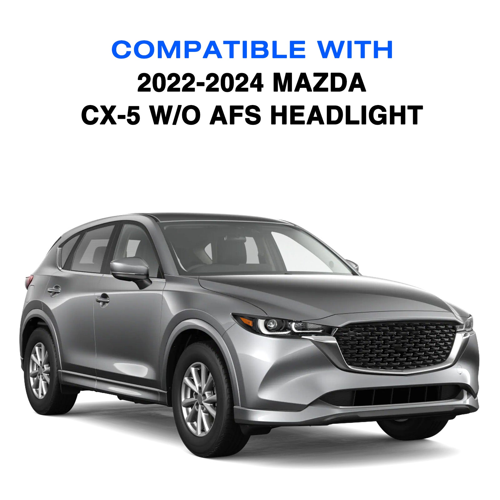 VehicleAid Headlights For 2022-2024 Mazda CX-5 With LED DRL w/o AFS