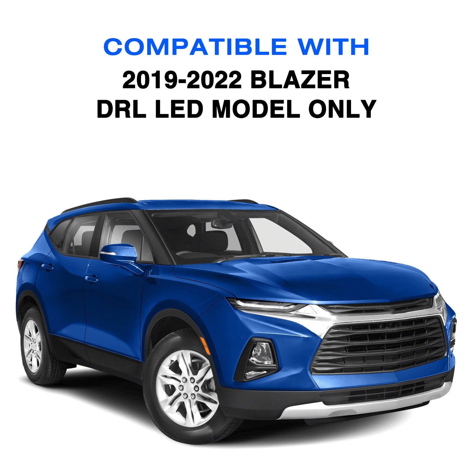 VehicleAid Headlights For 2019-2022 Chevy Blazer Led DRL Model