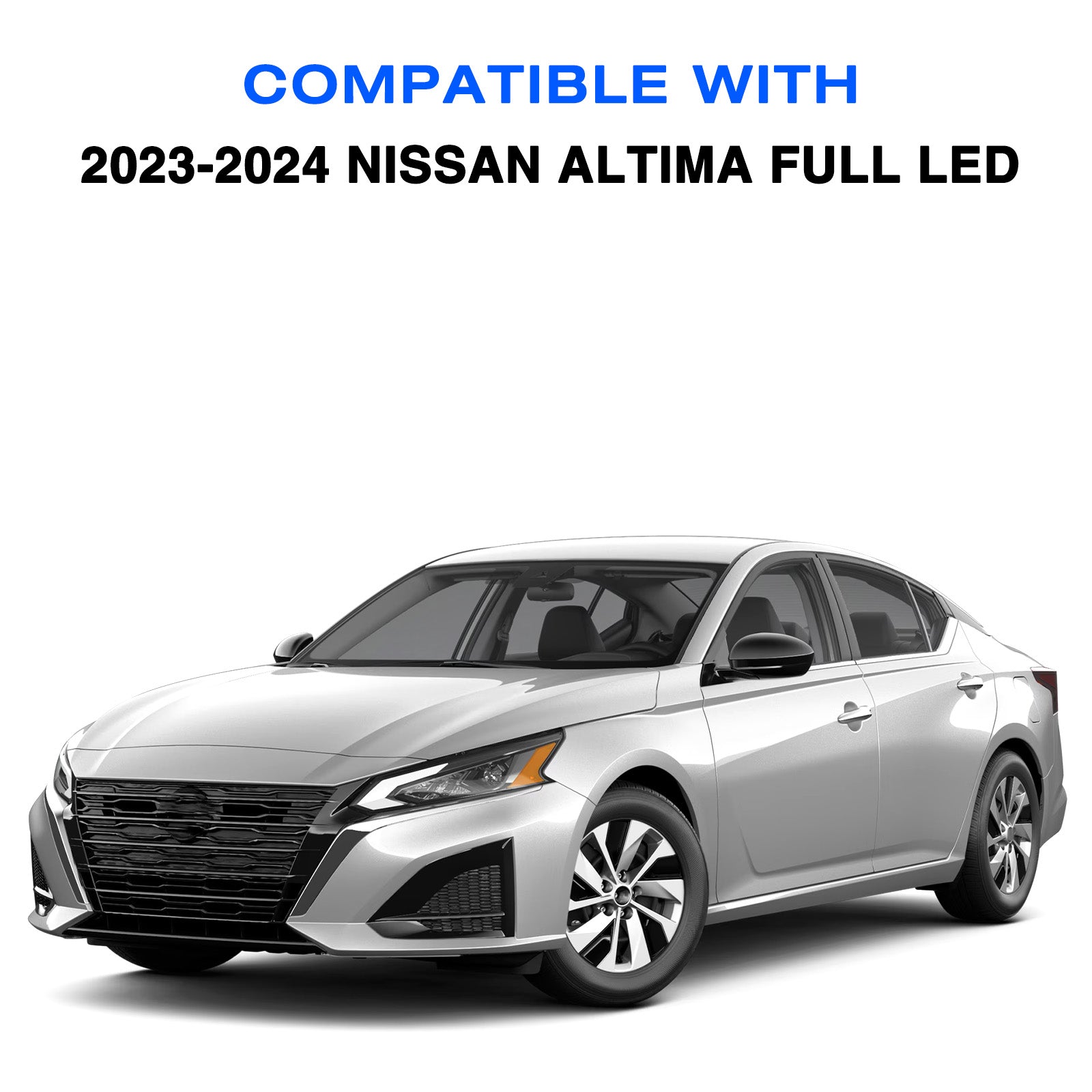 VehicleAid Full LED Headlights For 2023-2024 Nissan Altima 4-Door Sedan