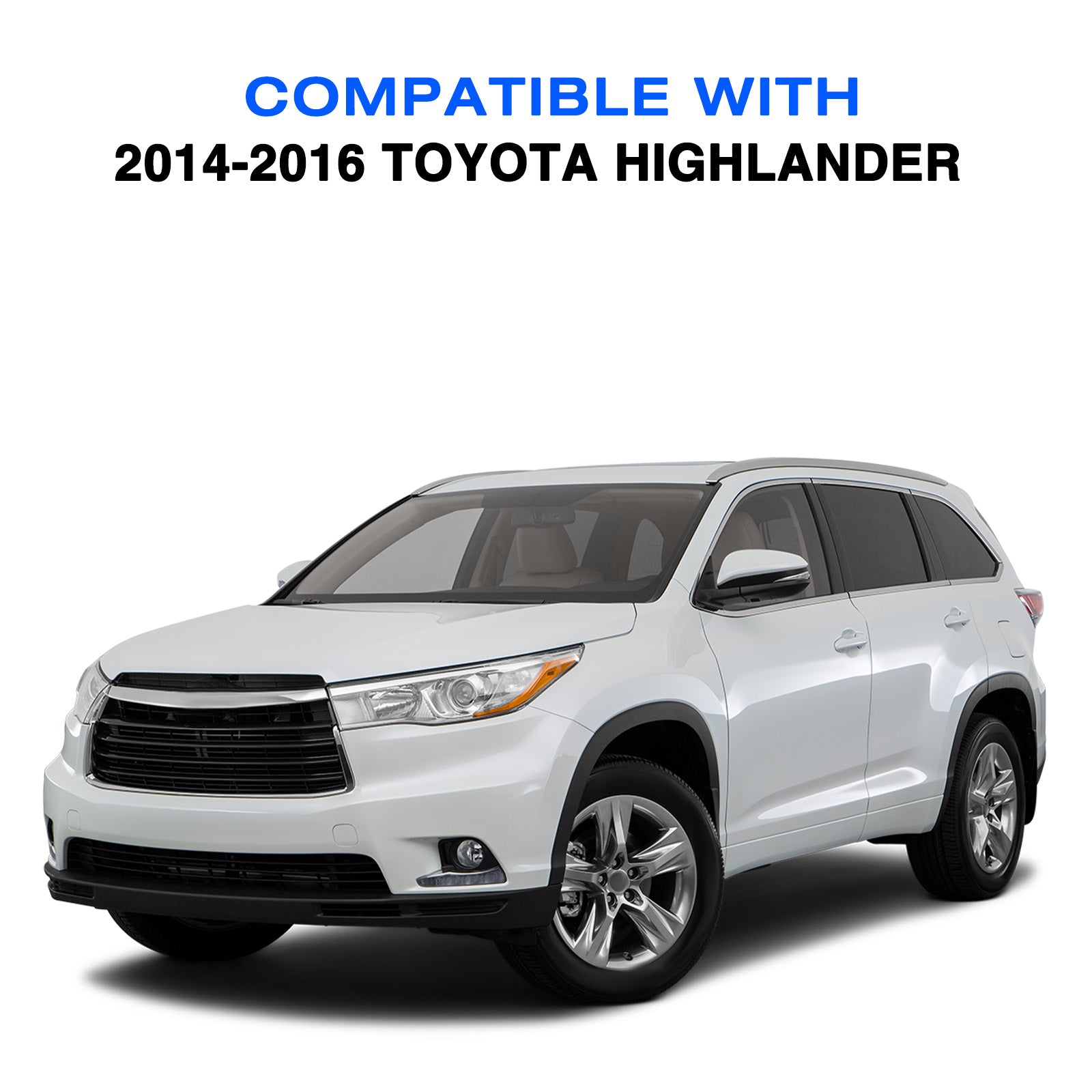 VehicleAid Headlights For 2014-2016 Toyota Highlander