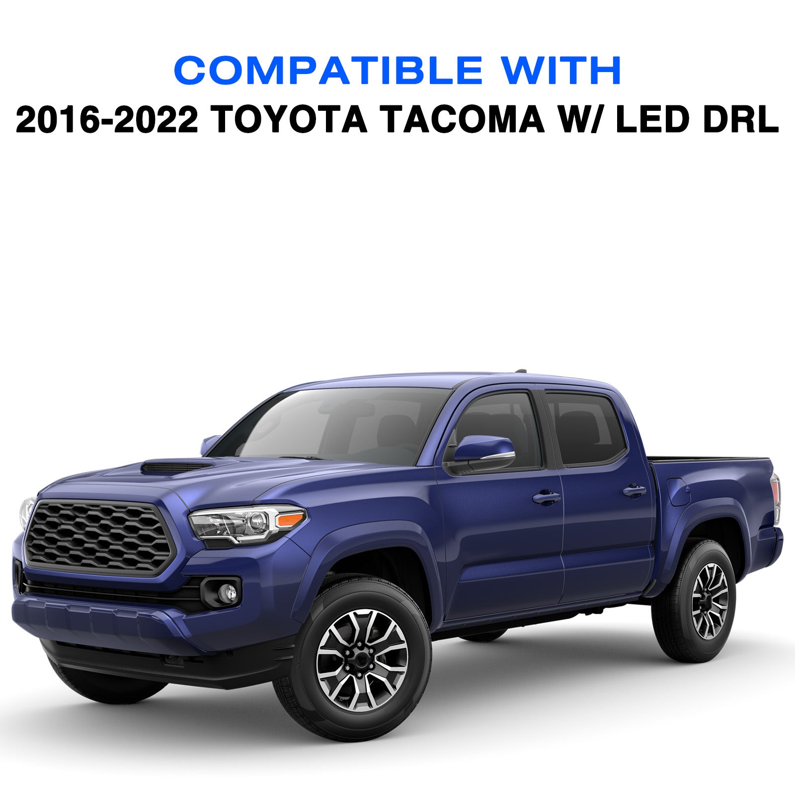 VehicleAid Headlights For 2016-2022 Toyota Tacoma w/LED DRL