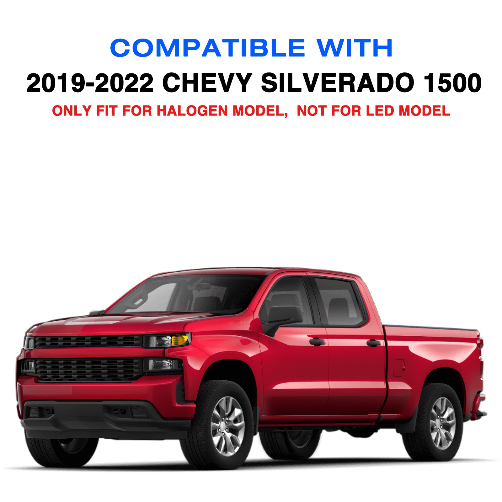 VehicleAid Headlights For 2019-2022 Chevy Silverado 1500