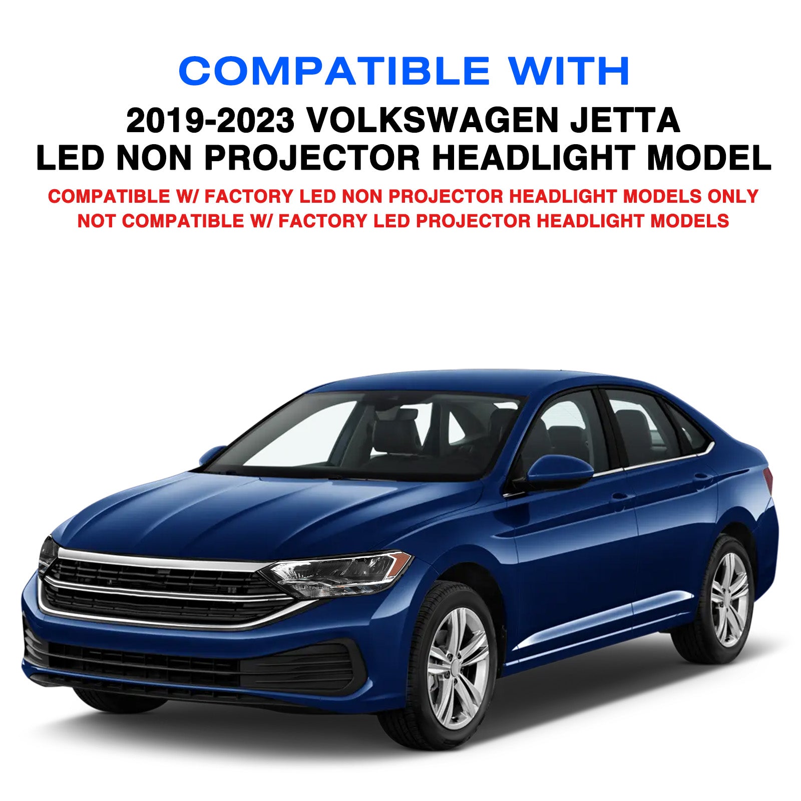 VehicleAid Headlights For 2019-2023 Volkswagen Jetta