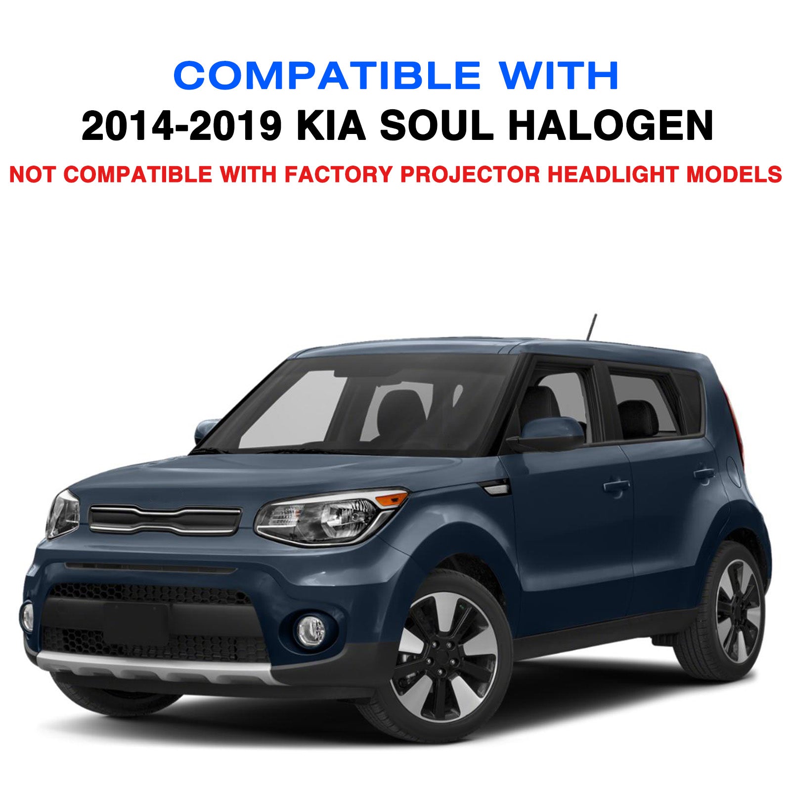 VehicleAid Headlights For 2014-2019 Kia Soul