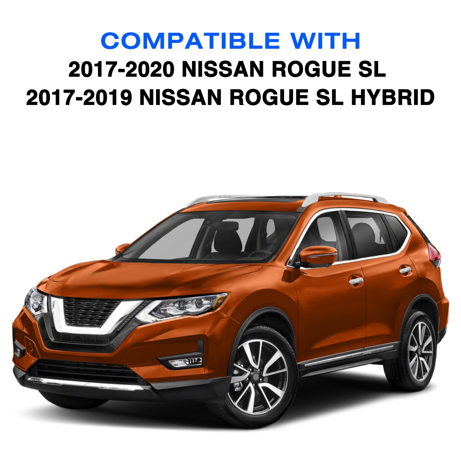 VehicleAid Full LED Headlights For 2017-2020 Nissan Rogue SL