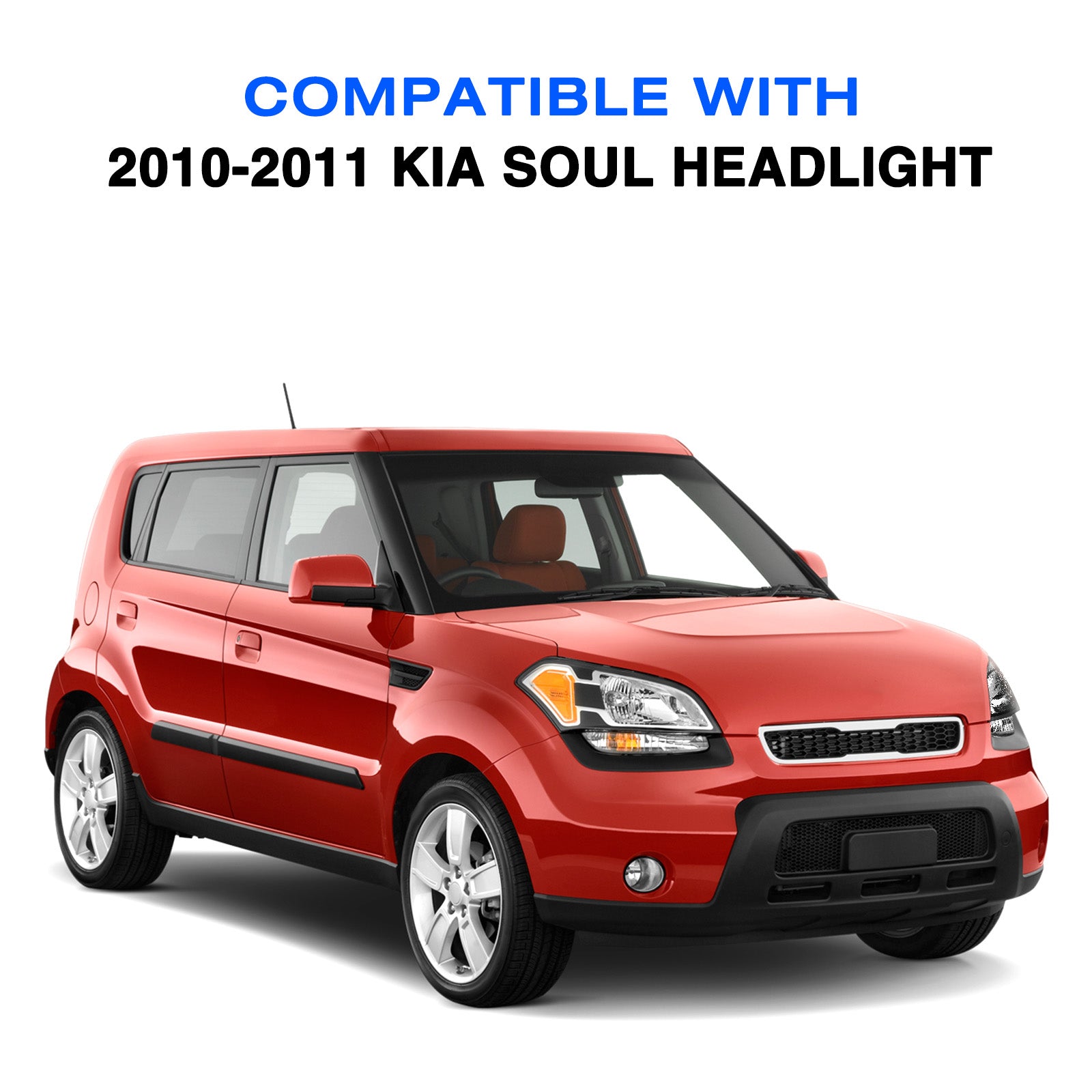 VehicleAid Headlights For 2010-2011 Kia Soul