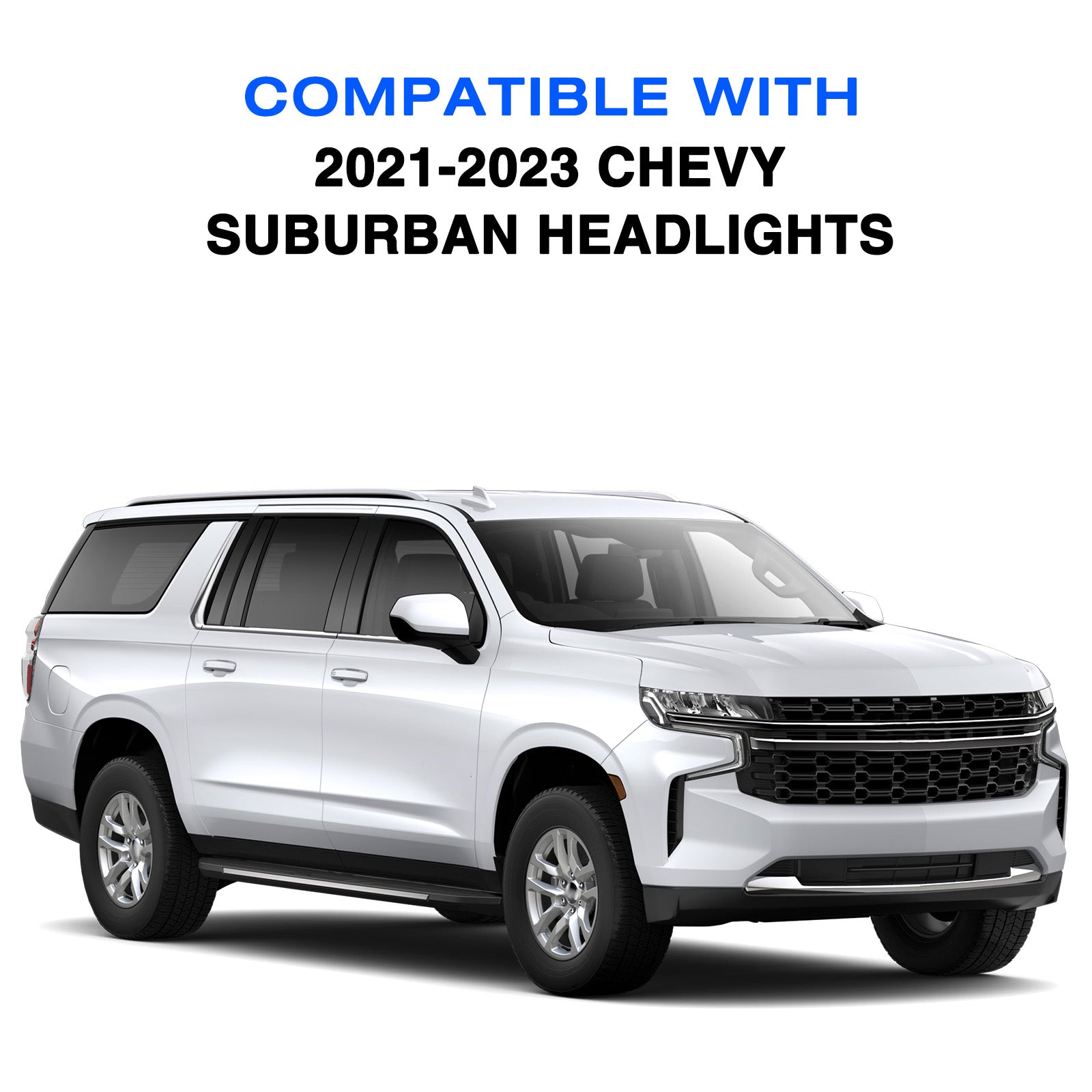 VehicleAid Headlights For 2021-2023 Chevy Suburban