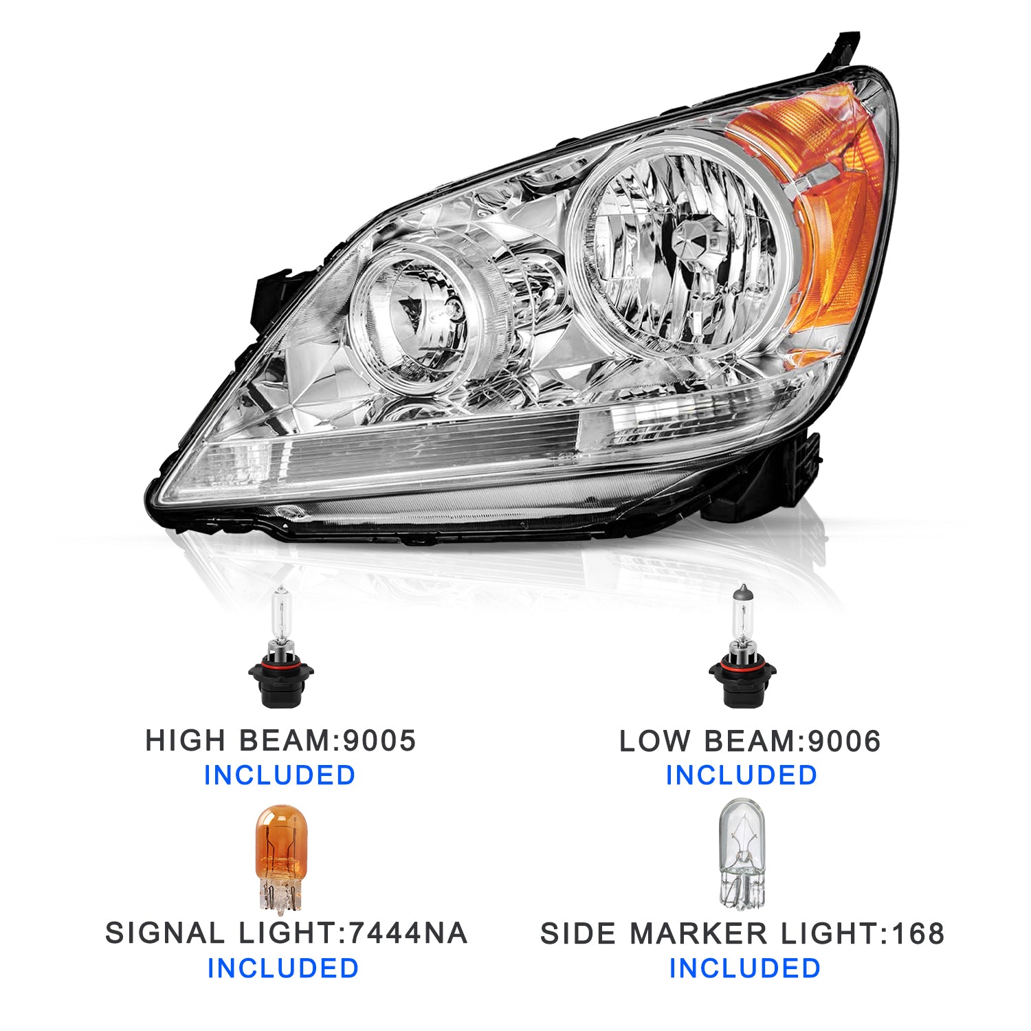 VehicleAid Headlights For 2005-2010 Honda Odyssey