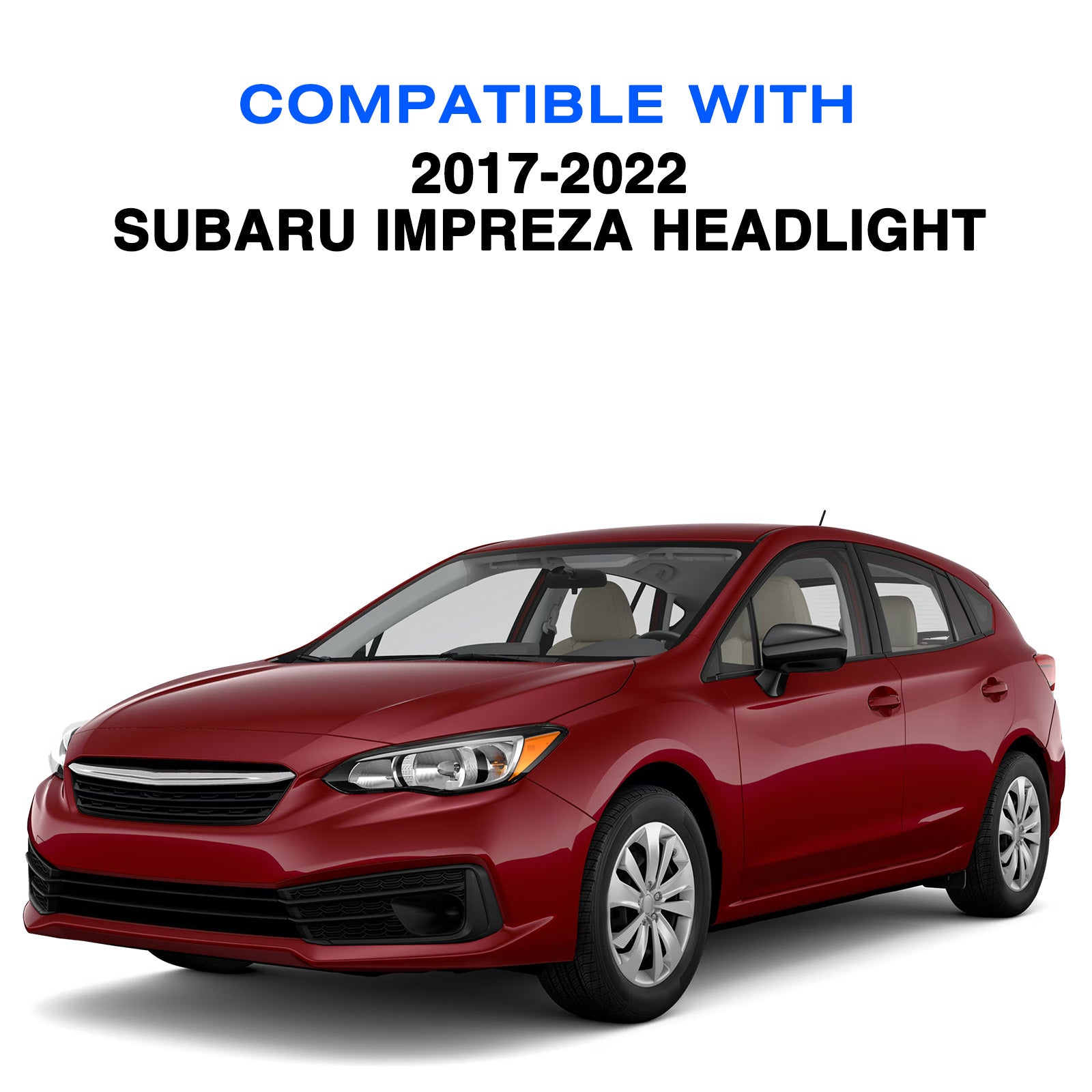 VehicleAid Headlights For 2017-2022 Subaru Impreza