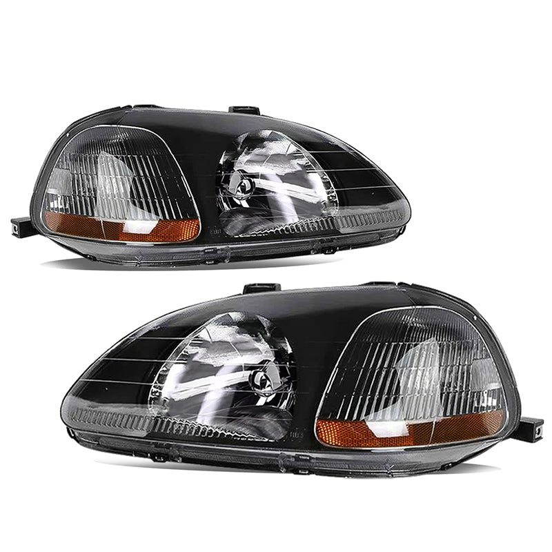 VehicleAid Headlights For 1996-1998 Honda Civic DX EX LX