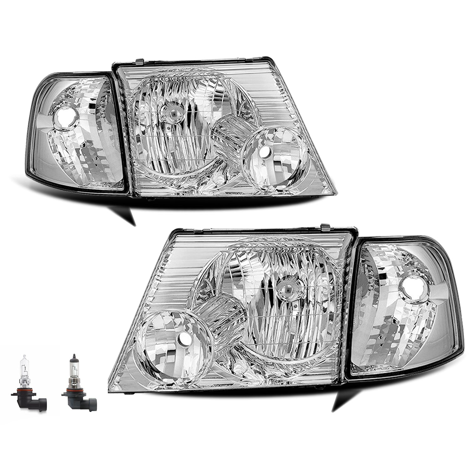 VehicleAid Headlights For 2002-2005 Ford Explorer