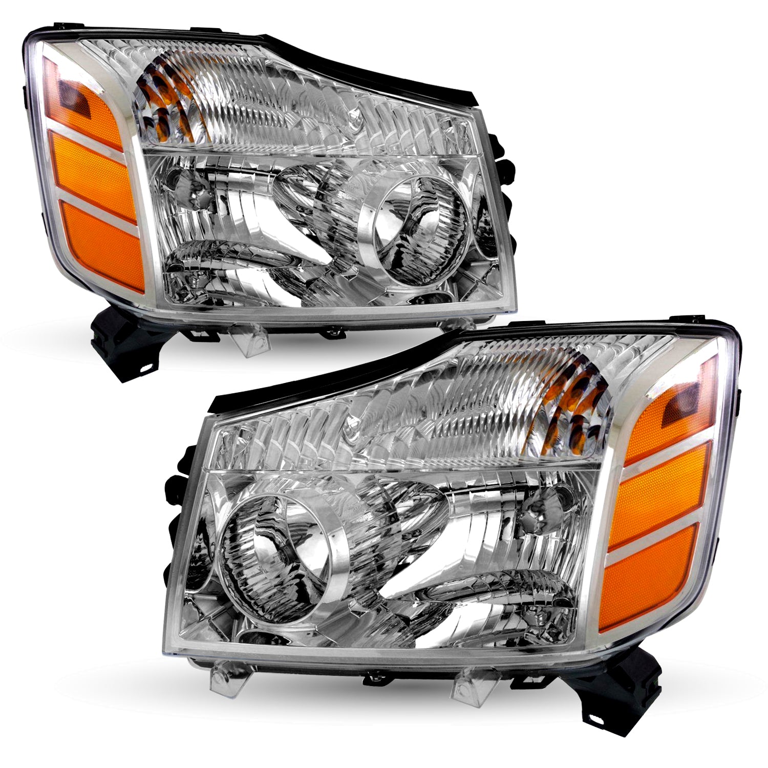 VehicleAid Headlights For 2004-2007 Nissan Titan