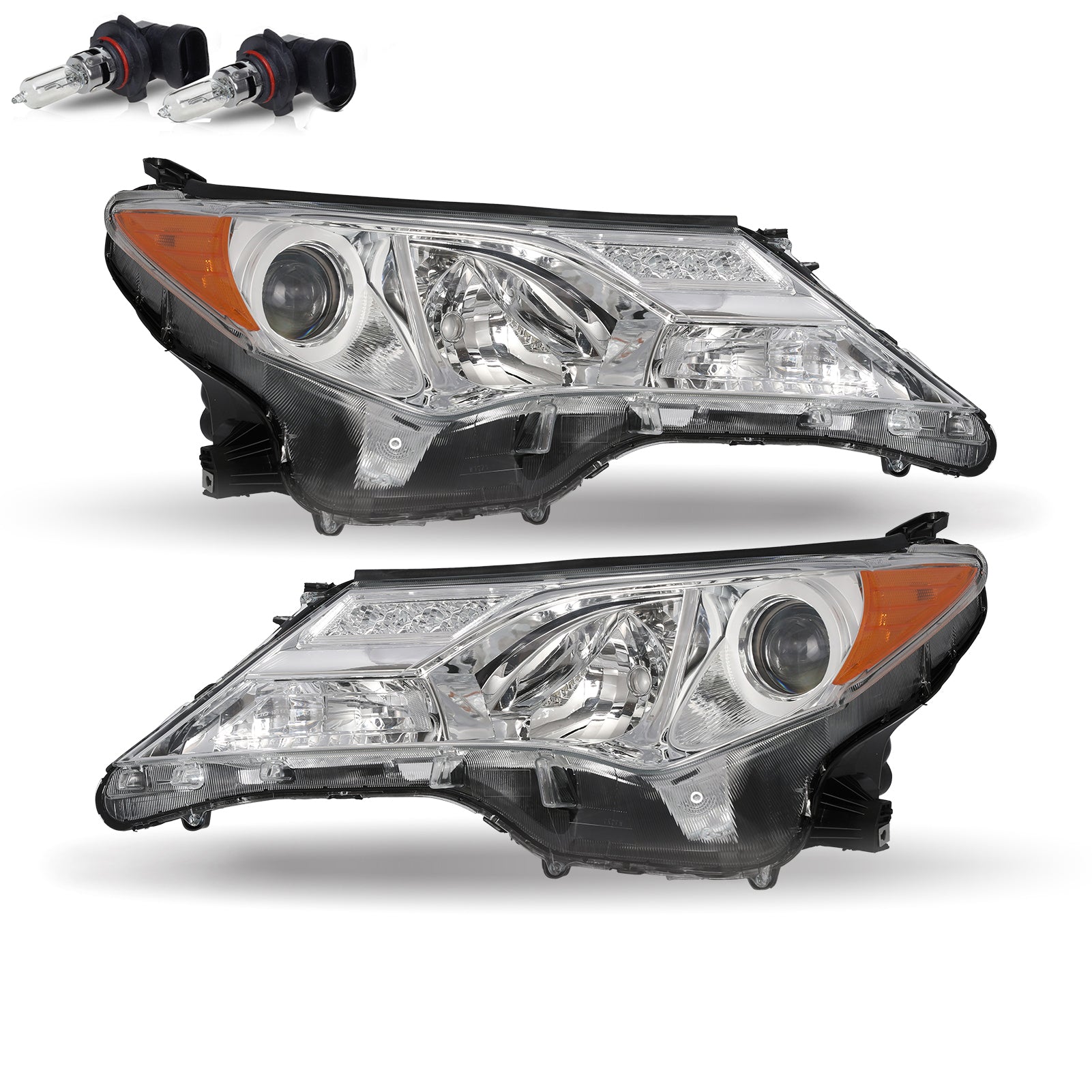 VehicleAid Headlights For 2013-2015 Toyota Rav4