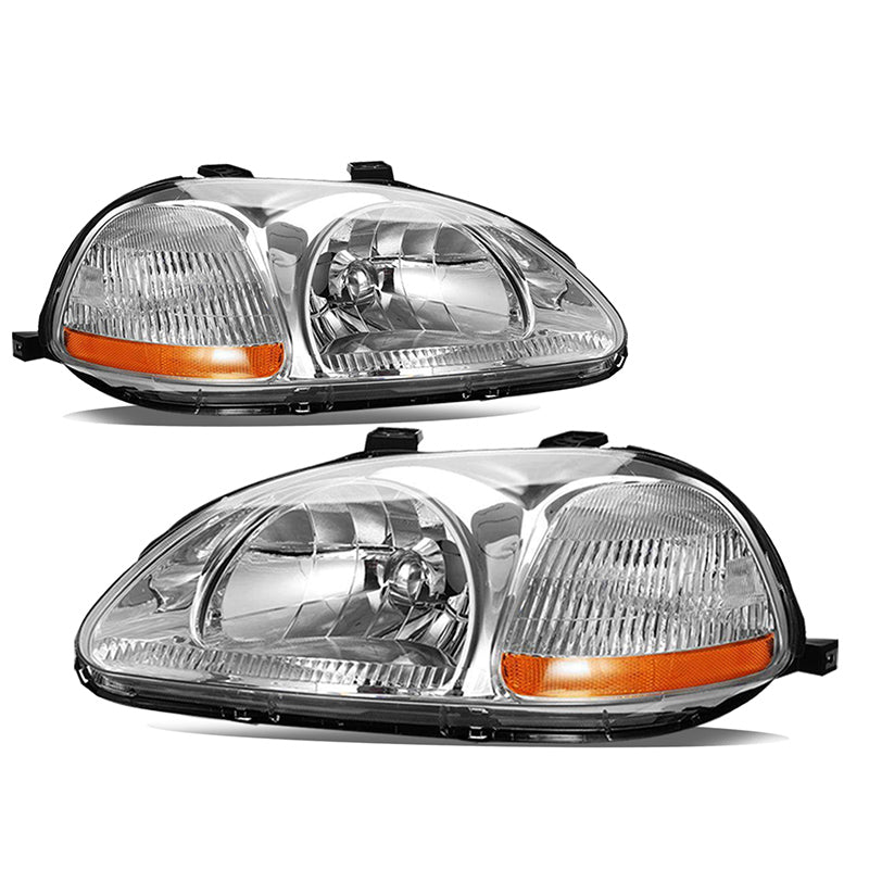 VehicleAid Headlights For 1996-1998 Honda Civic DX EX LX