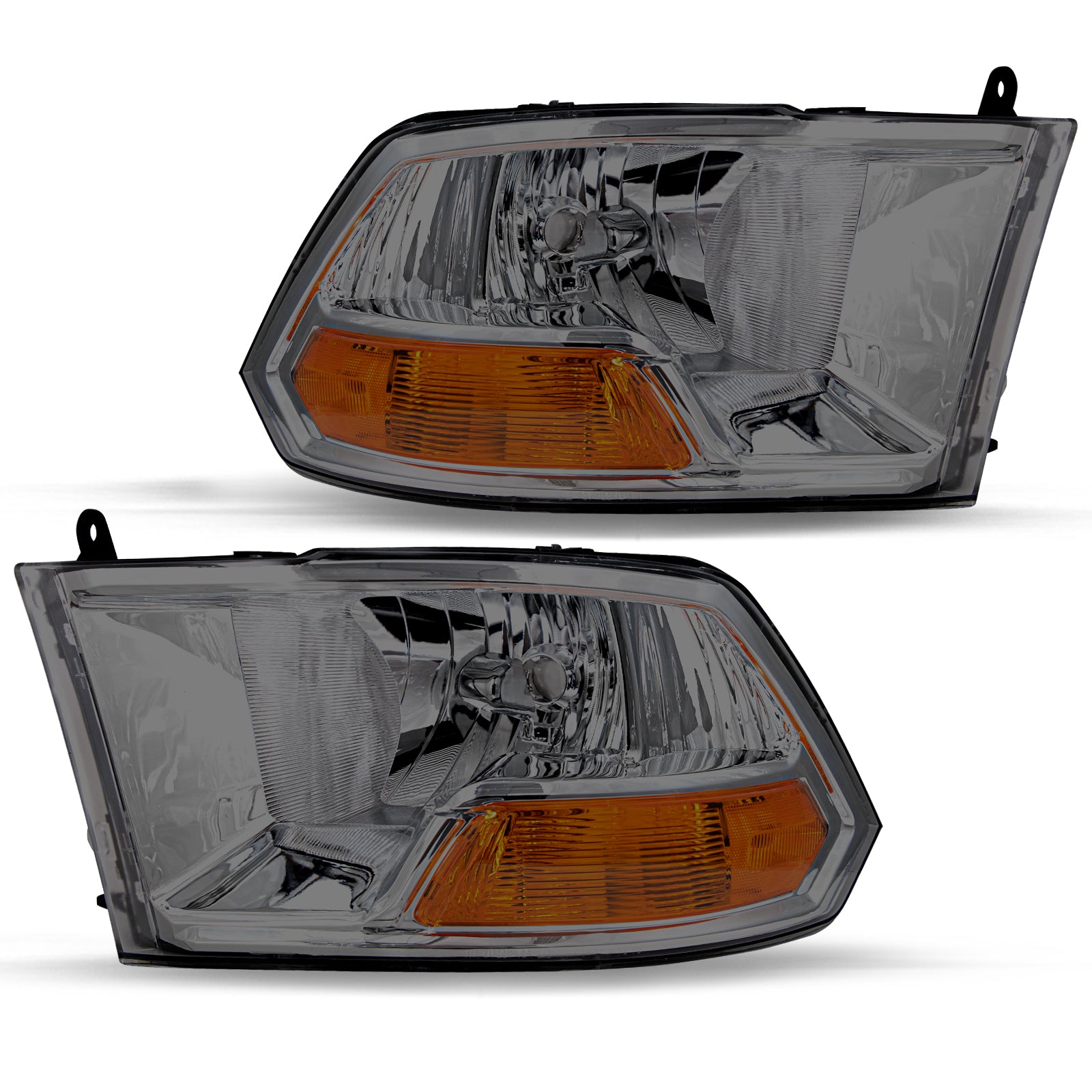 VehicleAid Headlights For 2009-2012 Dodge Ram 1500 2500 3500