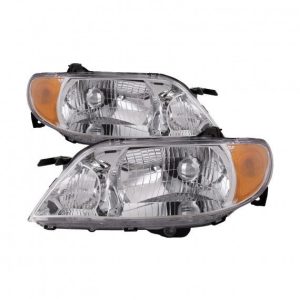 2001-2003 Mazda Protege Headlights - Chrome