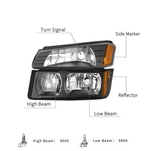2002-2006 Chevy Avalanche Headlights-2